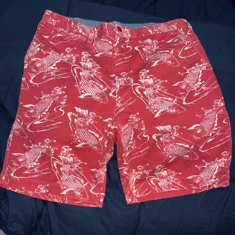 Ralph Lauren Red Patterned Men's Shorts